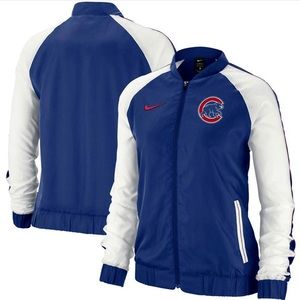 Nike Chicago Cubs Nike Women's Varsity Full-Zip Jacket - Royal Size Small (NEW!)